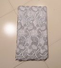 Grey Swiss Lace Fabric